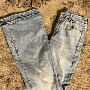 American Eagle Bell Bottom Flare Jeans with Side Slits Size 2 Regular